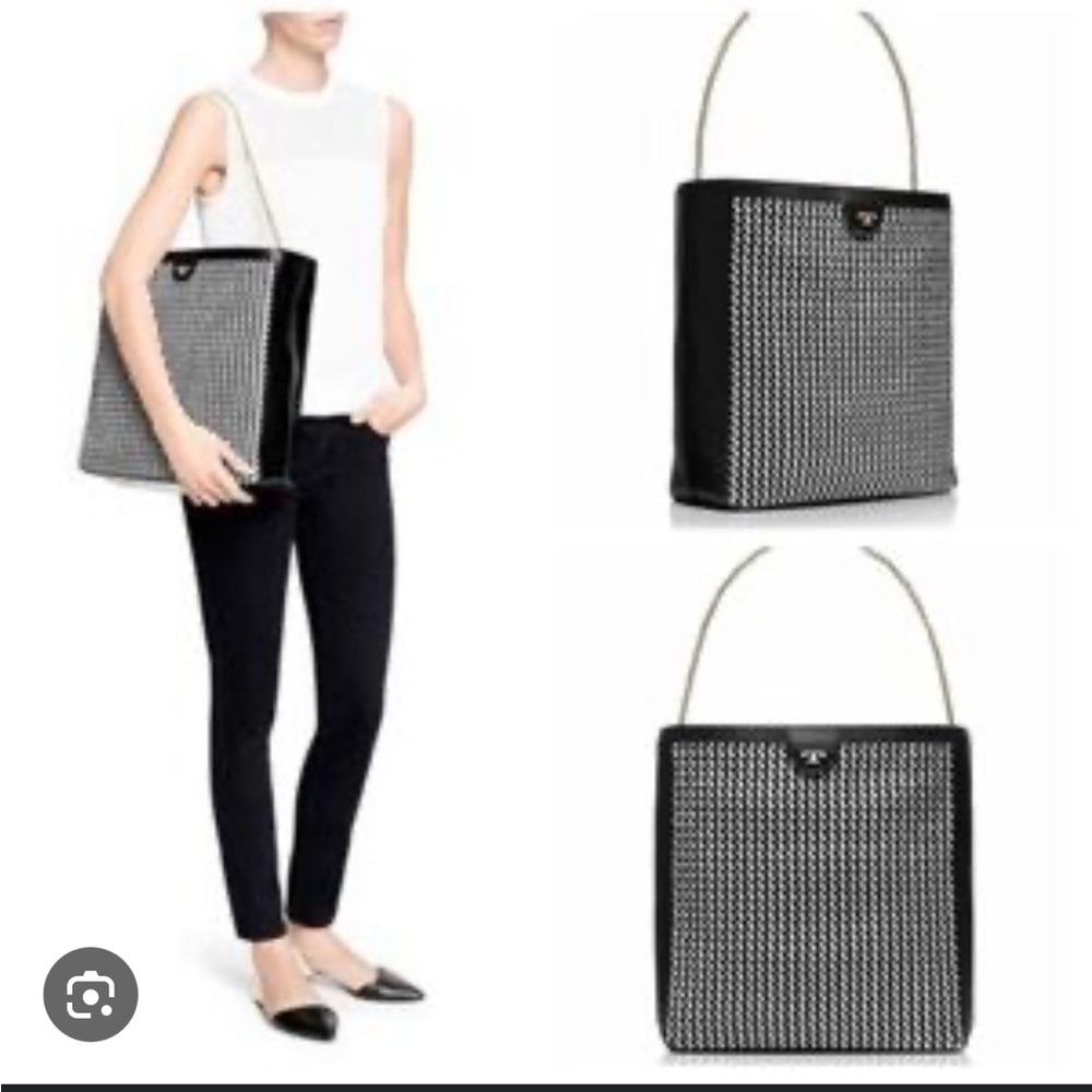 Like New Tory Burch Erica HOBO Black and White
